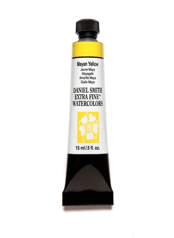 Daniel Smith 284600212 Extra Fine Watercolor 15ml Paint Tube, Mayan Yellow - Image 1